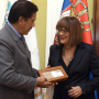 13 October 2019 National Assembly Speaker Maja Gojkovic and the Senate President of the Philippines Vicente Sotto